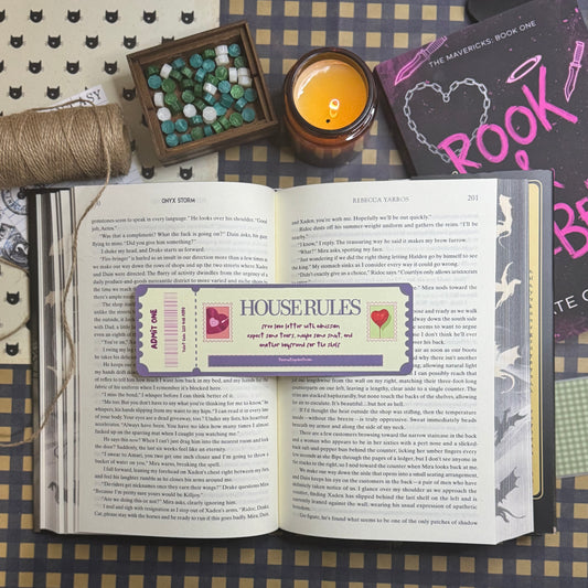 Lifetime Romantic Book Club | Book Club Ticket | Bookmark