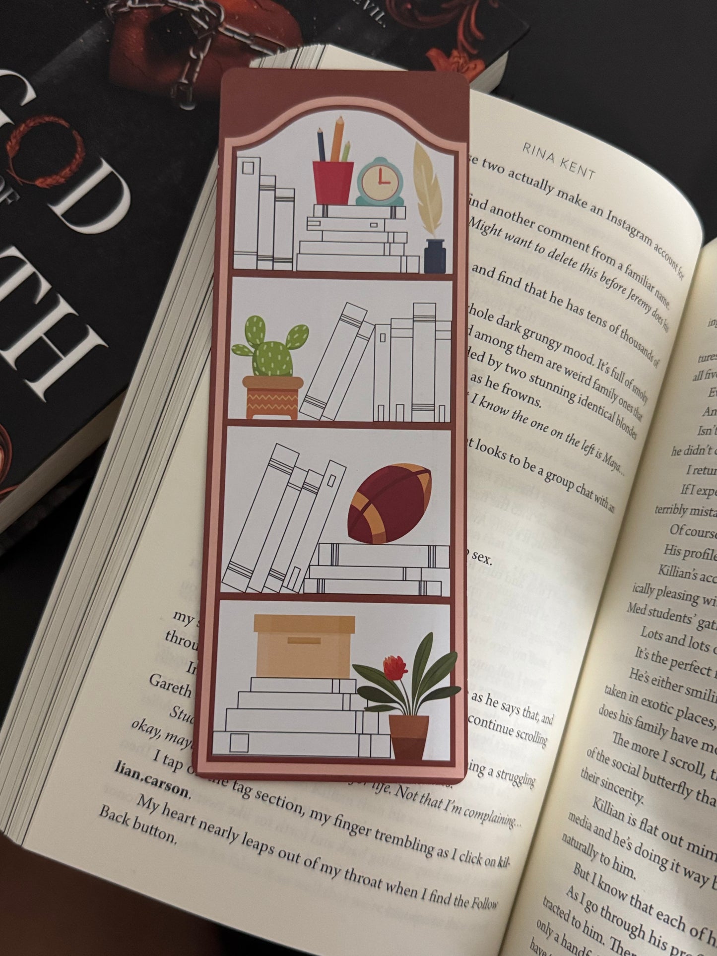 Bookshelf Bookmark Tracker, Reading Tracker Bookmark, Bookmark Gift for Book Lovers