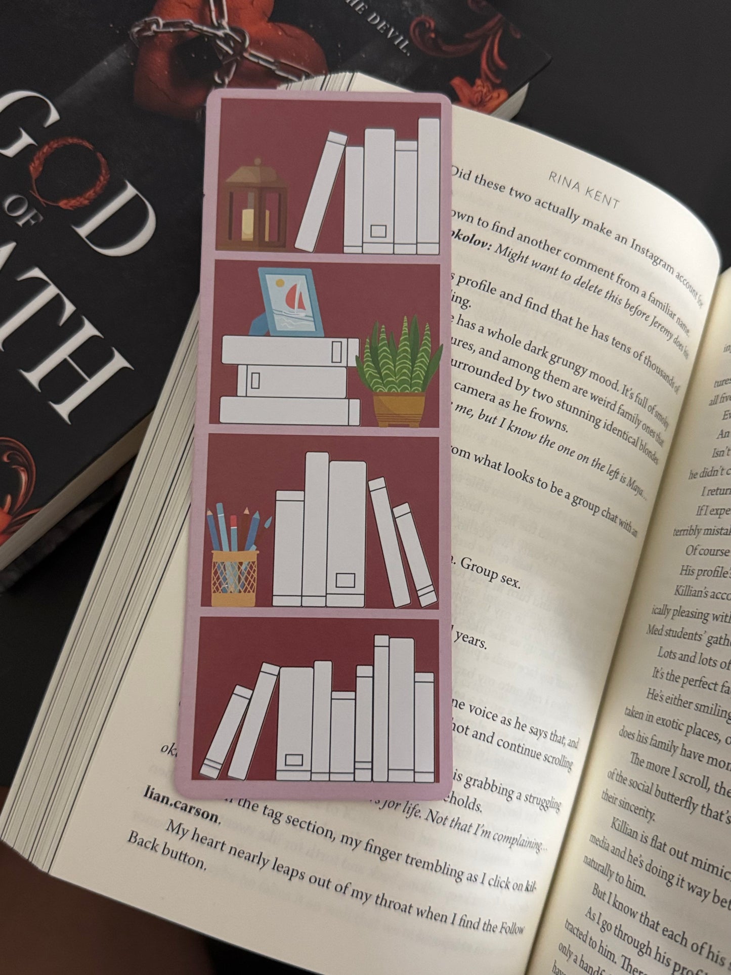 Bookshelf Bookmark Tracker, Reading Tracker Bookmark, Bookmark Gift for Book Lovers