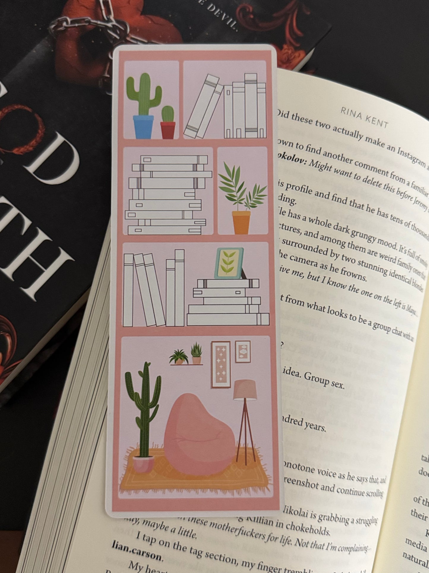 Bookshelf Bookmark Tracker, Reading Tracker Bookmark, Bookmark Gift for Book Lovers