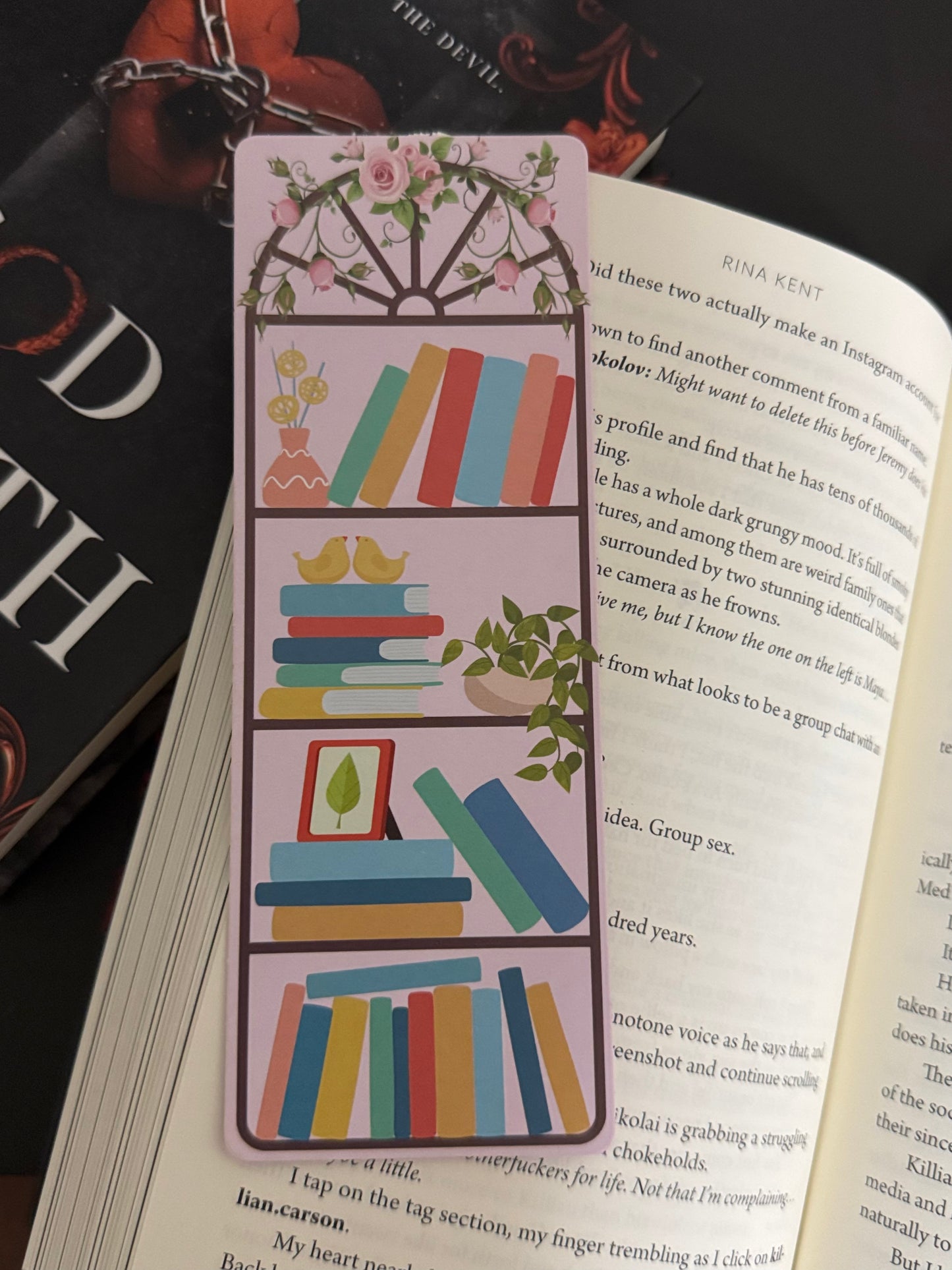 Bookshelf Bookmark Tracker, Reading Tracker Bookmark, Bookmark Gift for Book Lovers