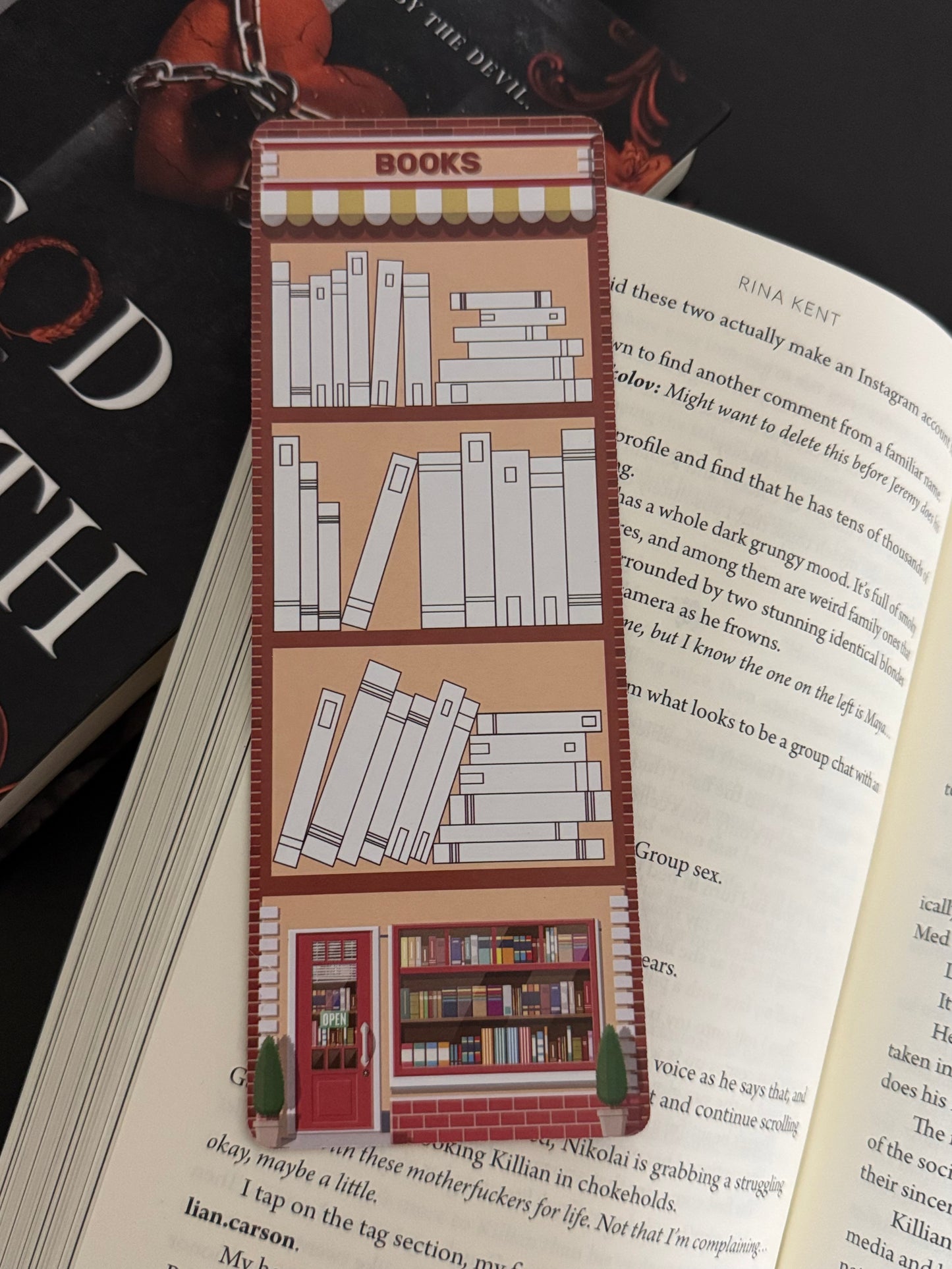 Bookshelf Bookmark Tracker, Reading Tracker Bookmark, Bookmark Gift for Book Lovers