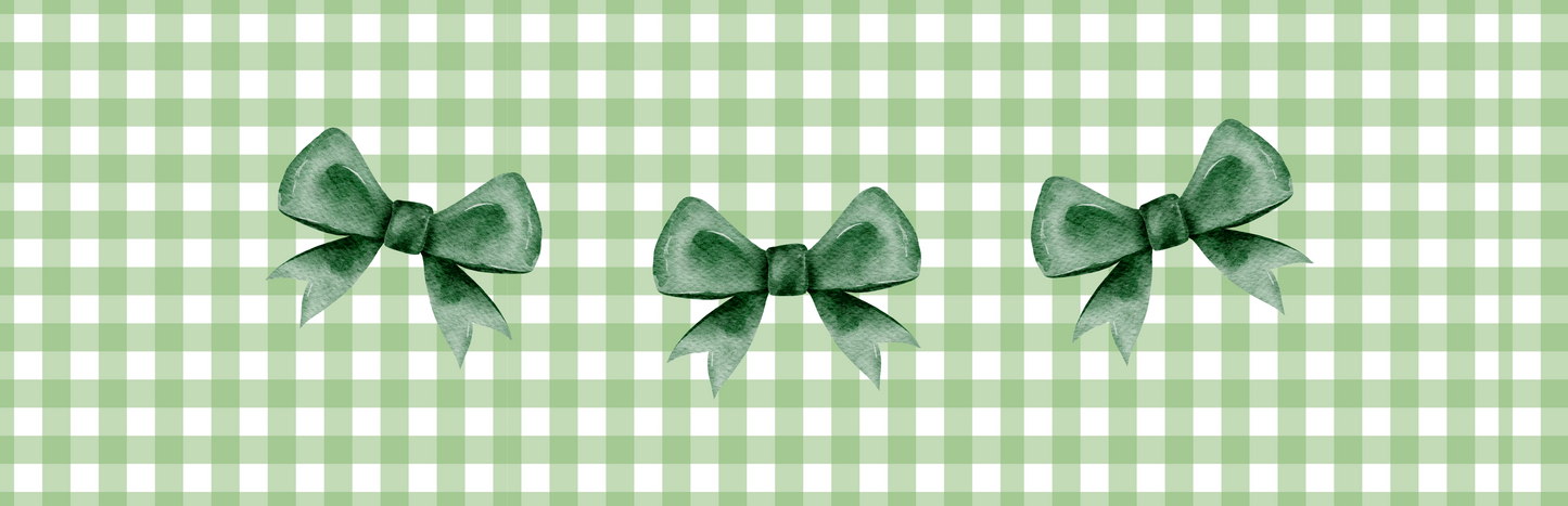 Green Coquette Bow XL Bookmark