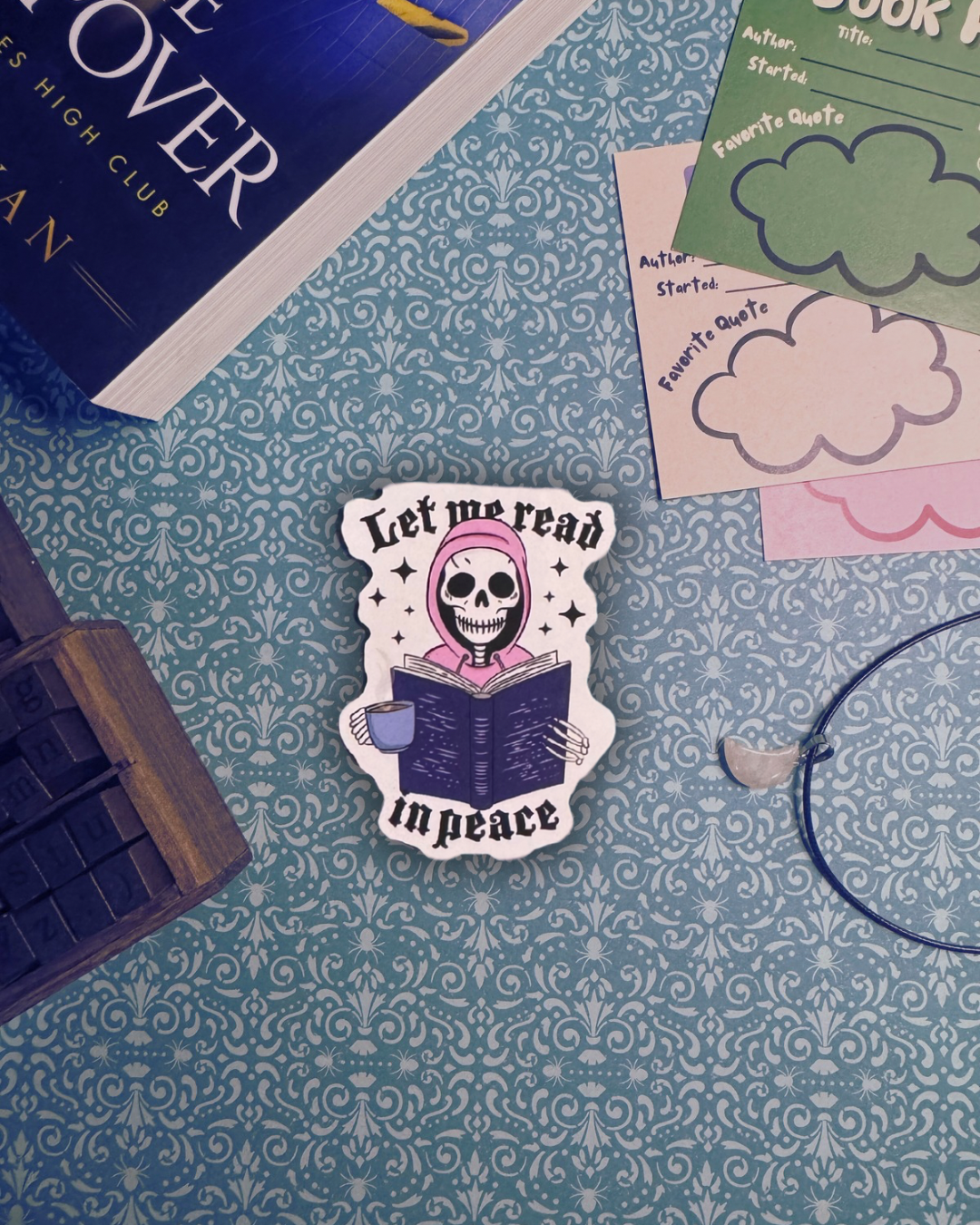 Let Me Read In Peace Magnetic Bookmark