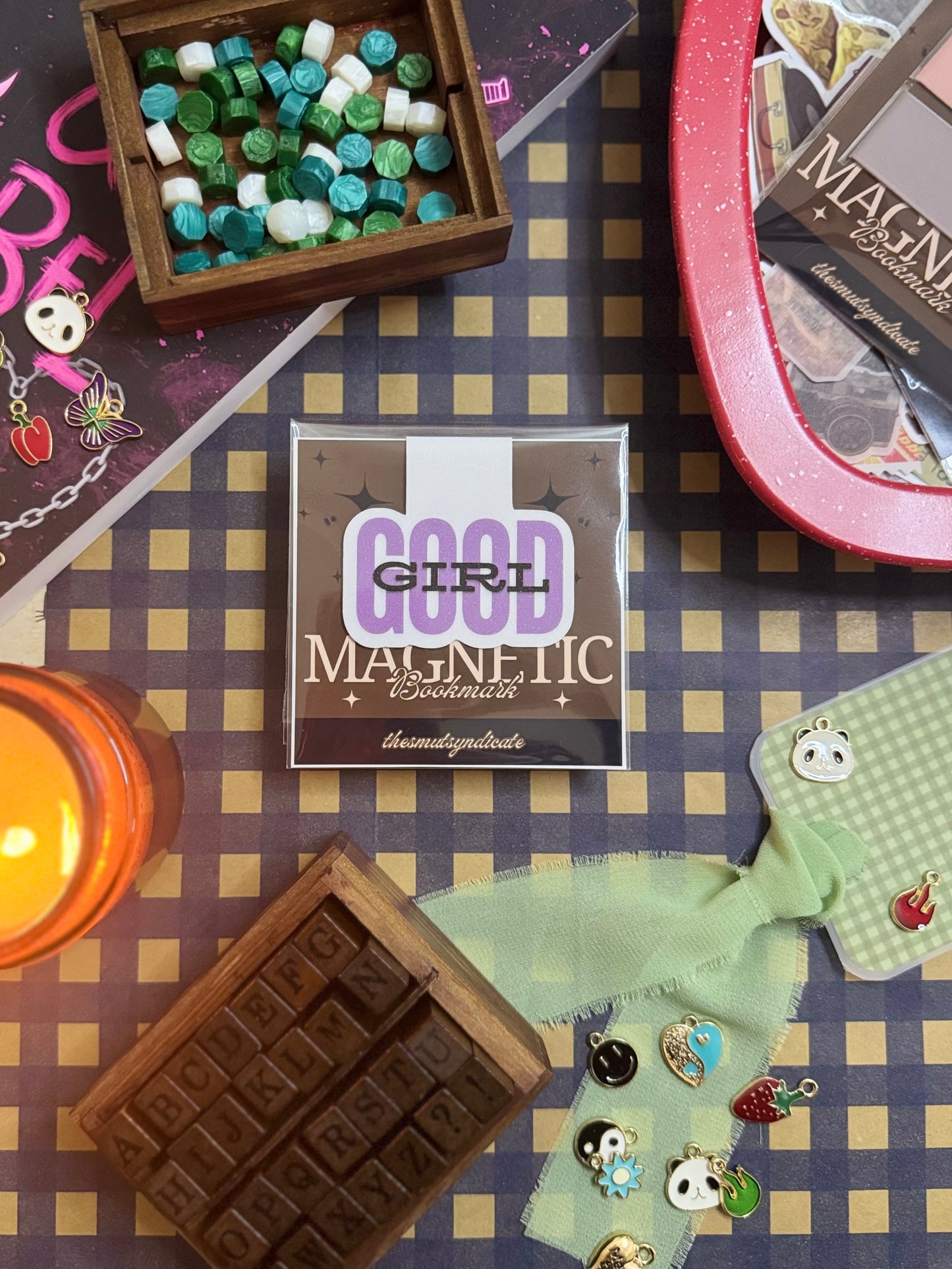 "Good Girl" Magnetic Bookmark | Glitter Finish