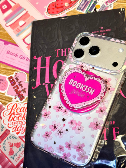 Bookish Girlie Acrylic Grips | Magnetic Phone Kindle E-Reader iPad Grips