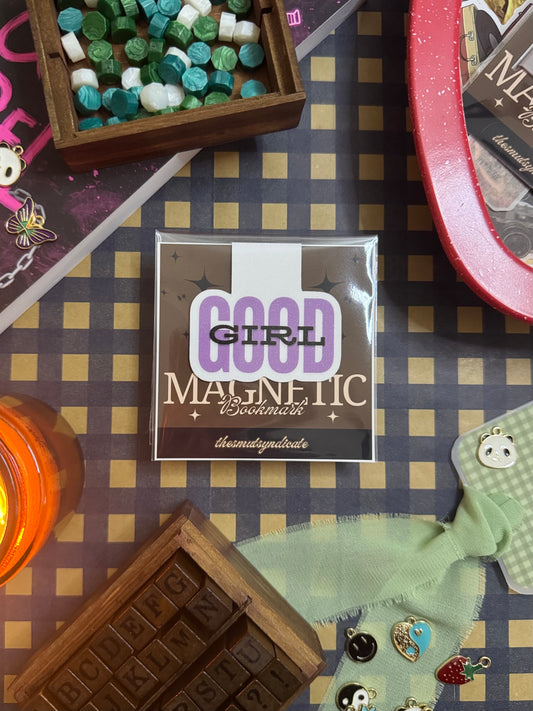 "Good Girl" Magnetic Bookmark | Glitter Finish