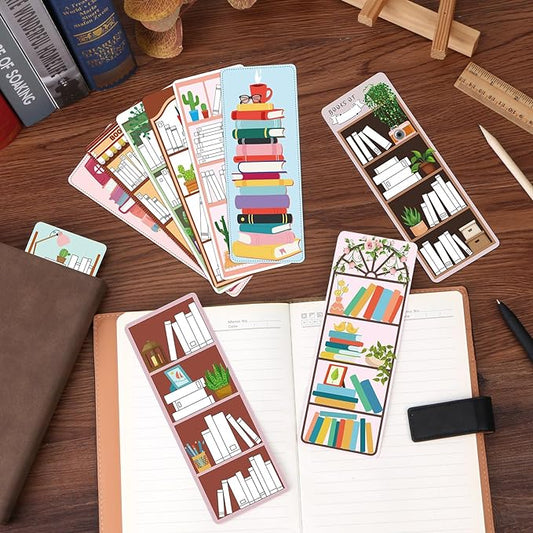 Bookshelf Bookmark Tracker, Reading Tracker Bookmark, Bookmark Gift for Book Lovers
