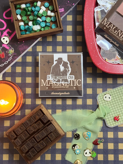 "In My Cowboy Era" Magnetic Bookmark | Glitter Finish