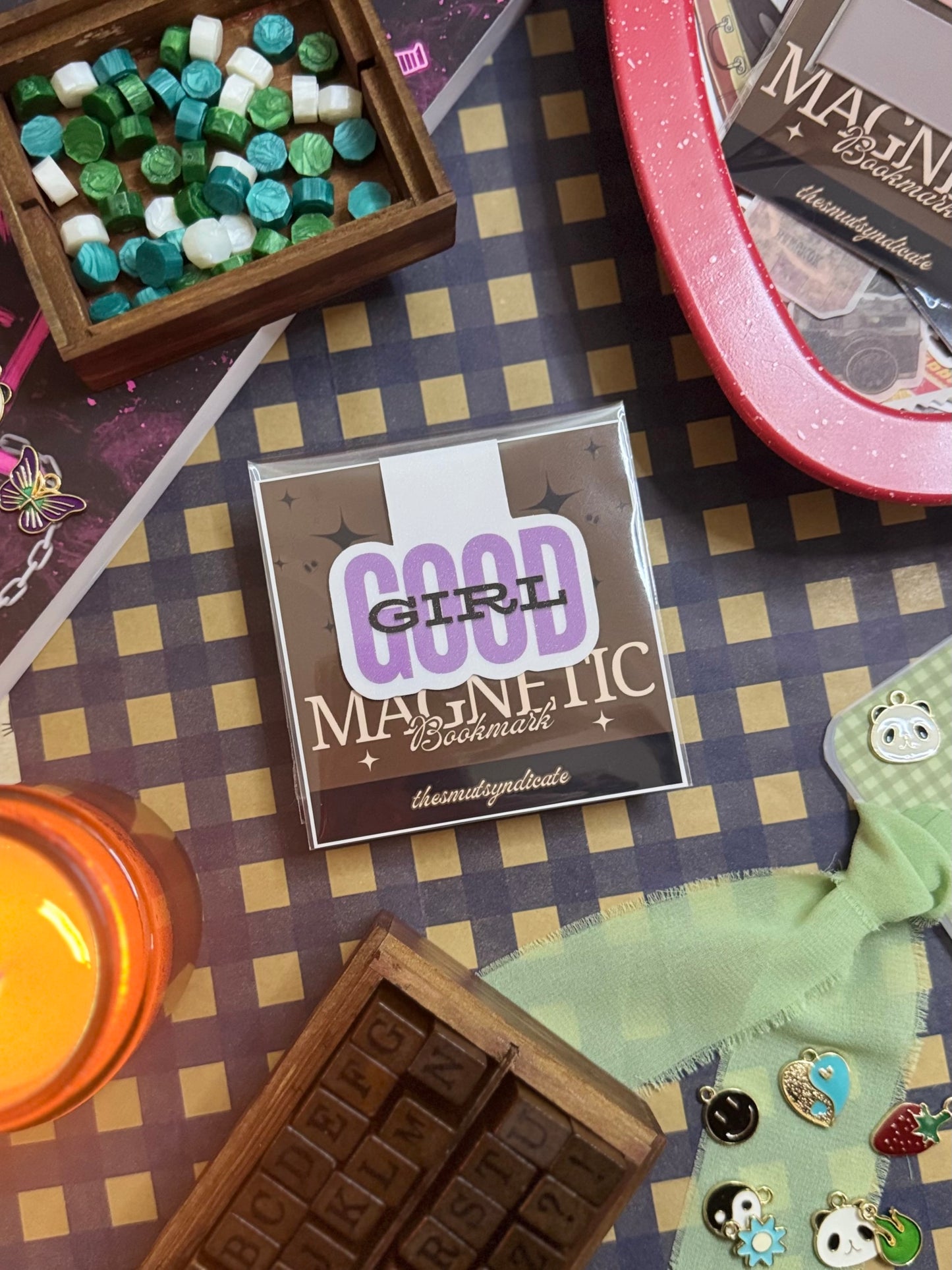 "Good Girl" Magnetic Bookmark | Glitter Finish