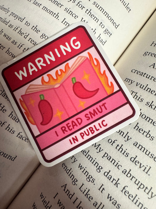 I Read Smut In Public Magnetic Bookmark