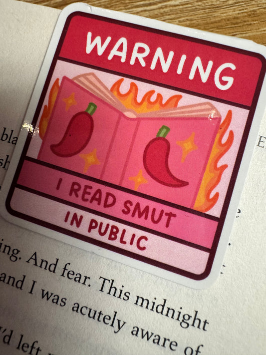 I Read Smut In Public Magnetic Bookmark
