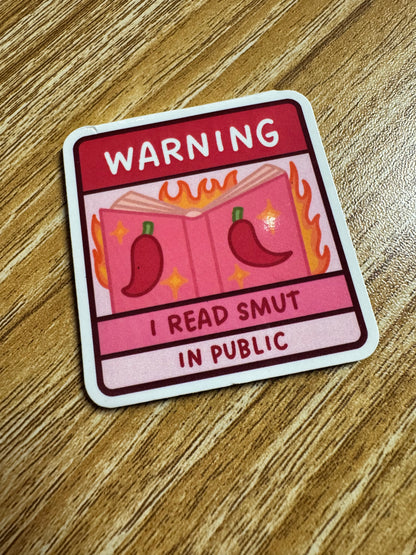I Read Smut In Public Magnetic Bookmark