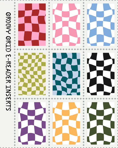 GROOVY GRID COLLECTION | E-reader Inserts