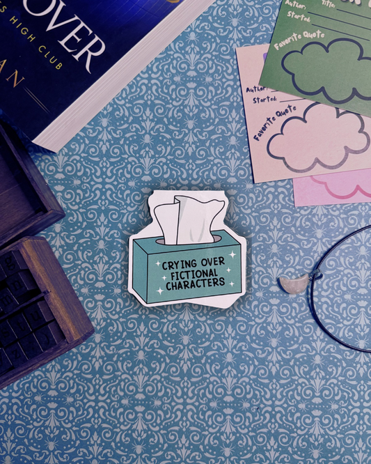 Crying Over Fictional Characters Magnetic Bookmark