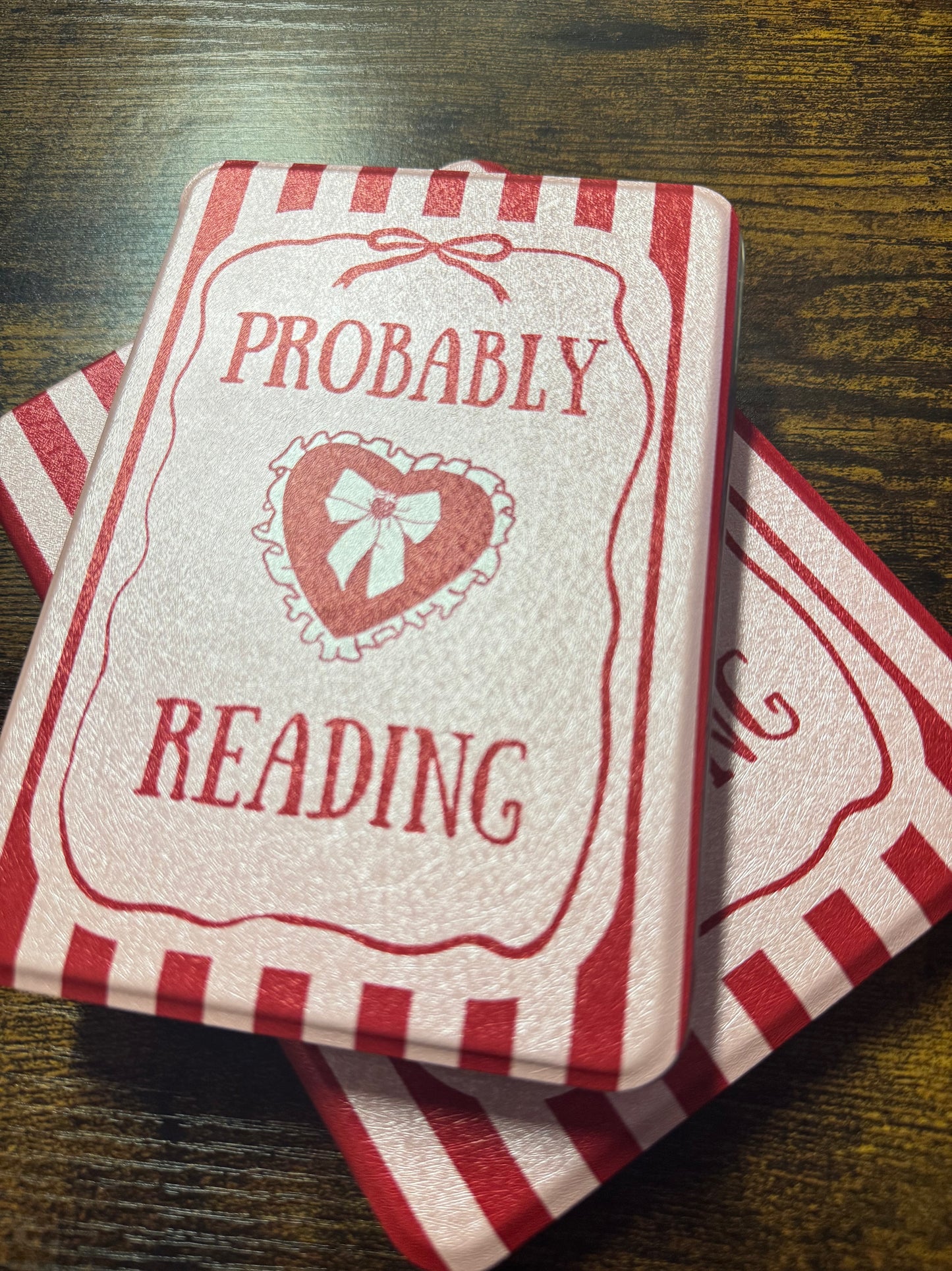 "Probably Reading" Detachable Magnetic Kindle Case