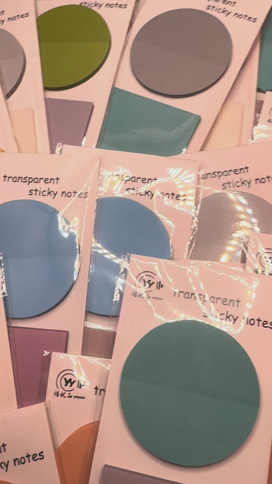 Duo Transparent Sticky Notes